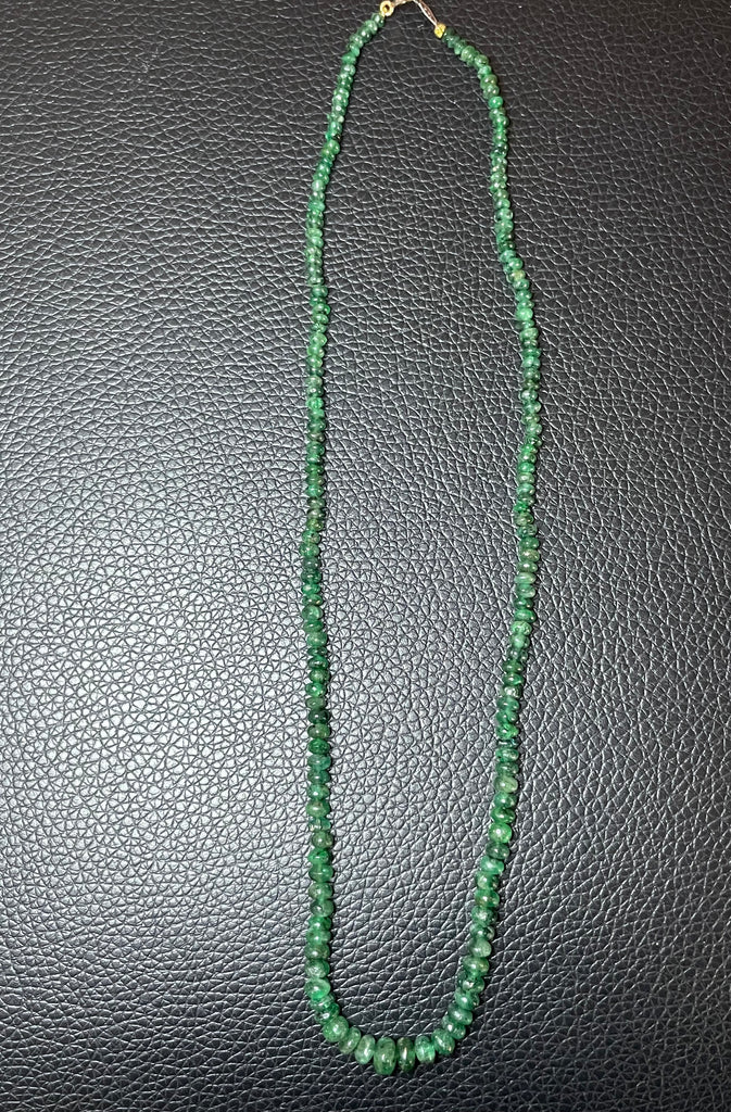 Emerald Bead Choker Necklace