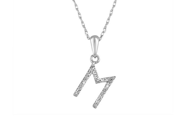 Diamond Initial Pendant