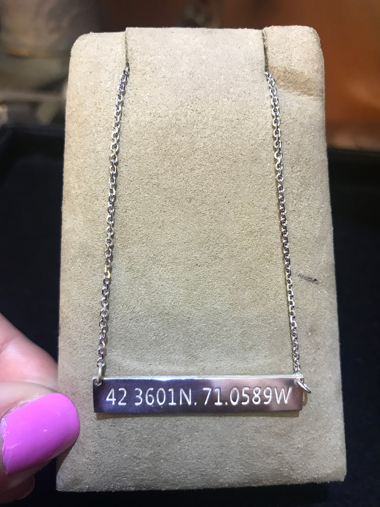 Silver Bar Necklace