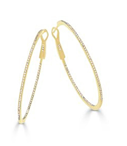 Inside Out Diamond Hoops