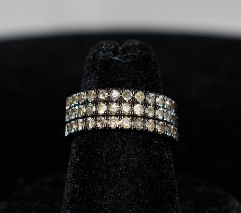 Champagne Diamond Stackable Rings