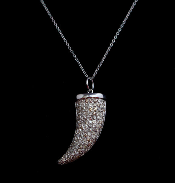 Diamond Horn Necklace