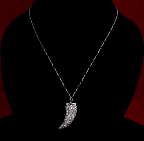 Diamond Horn Necklace