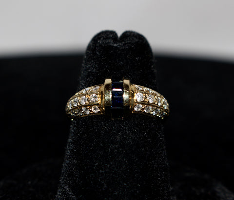 Diamond and Sapphire Ring