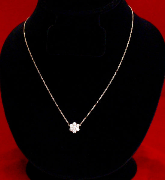 Diamond Flower Necklace