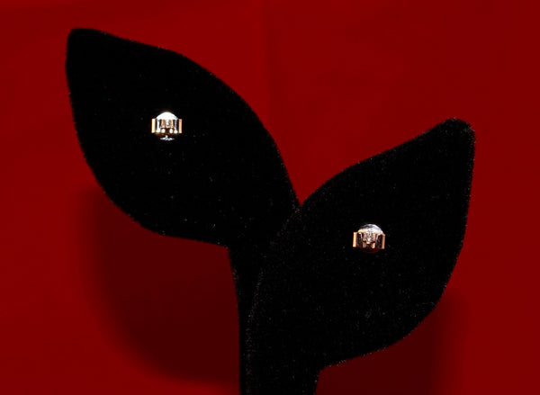 Diamond Flower Earrings